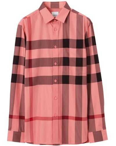 Burberry Somerville Check Shirt - Pink