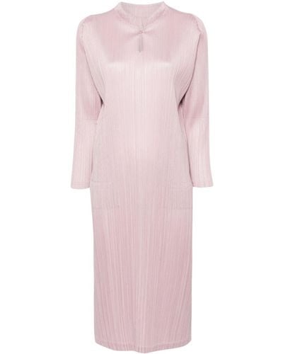 Pleats Please Issey Miyake Robe plissée Monthly Colours January - Rose