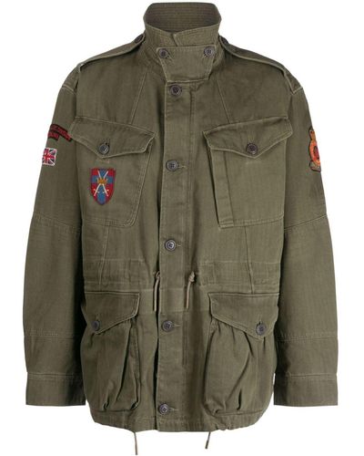 Polo Ralph Lauren Military-Jacke mit Patches - Grün