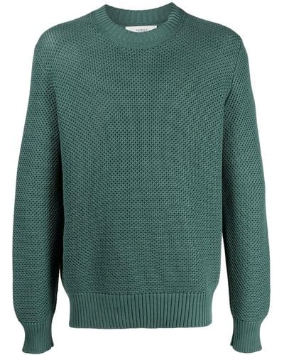 Pringle of Scotland Round Neck Cotton Sweater - Green