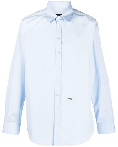 DSquared² Logo-print Long-sleeve Shirt - Blue