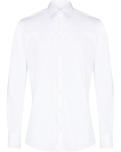 Dolce & Gabbana Klassiek Overhemd - Wit