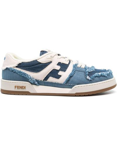 Fendi Match Denim Sneakers - Blauw