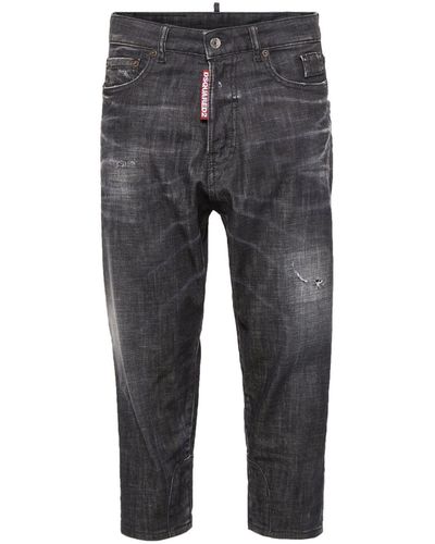 DSquared² Low-rise Cropped Jeans - Grey