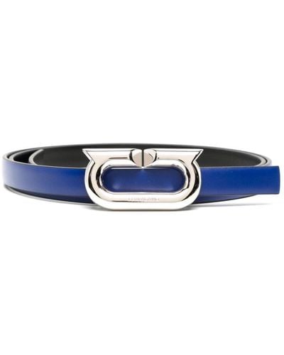 Ferragamo Buckle-fastening Leather Belt - Blue