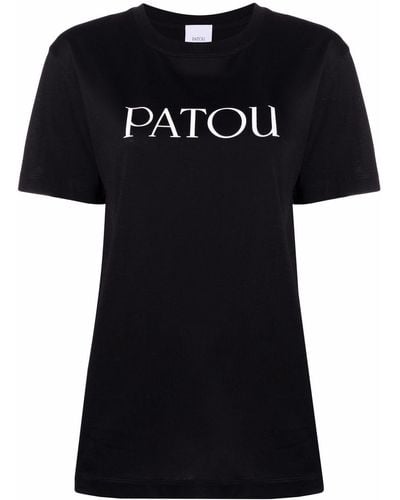 Patou T-shirt Met Logoprint - Zwart
