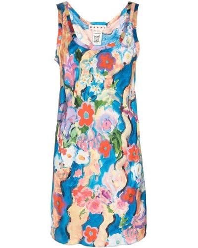 Marni Mini-jurk Met Print - Blauw