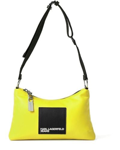 Karl Lagerfeld Tech Logo-patch Detail Bag - Yellow