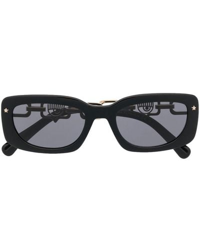 Chiara Ferragni Logo-plaque Sunglasses - Black
