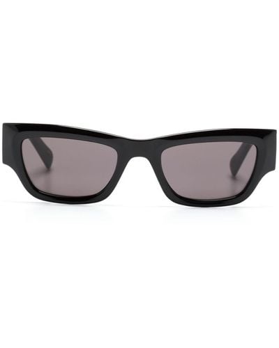 Karl Lagerfeld Kl Monogram Rectangle-frame Sunglasses - Gray
