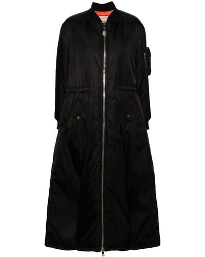 Gucci フレア パデッドコート - ブラック