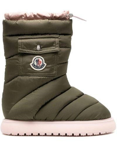Moncler Gaia Pocket Padded Snow Boots - Green