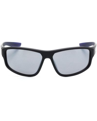 Nike Brazel Fuel Rectangle-frame Sunglasses - Black