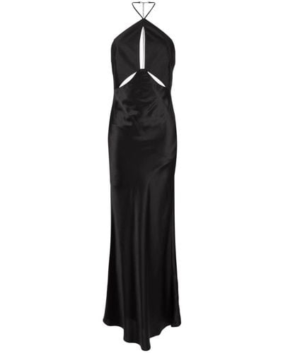 Rachel Gilbert Vestido de fiesta Rozalia con abertura - Negro