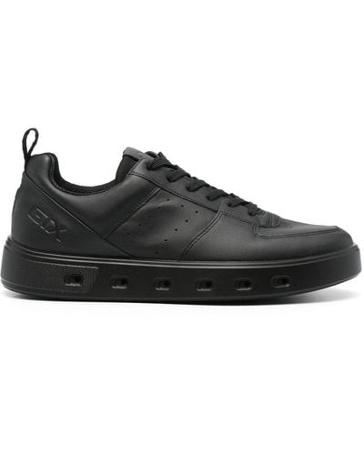 Ecco Street7 20 Leather Trainers - Black