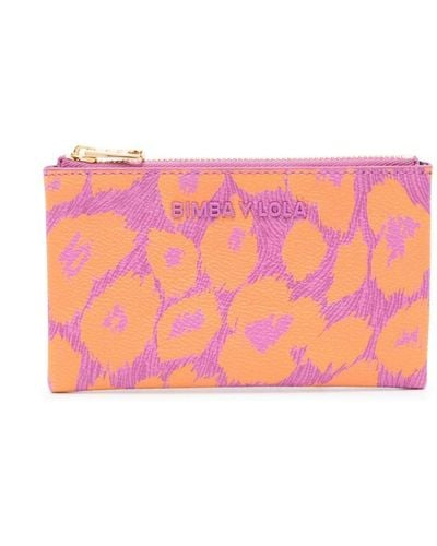 Bimba Y Lola Leopard-print Wallet - Pink