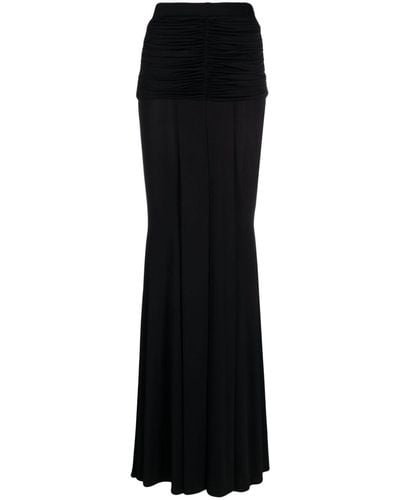 Gemy Maalouf High-waisted Ruched Skirt - Black