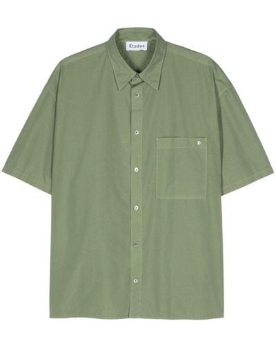 Etudes Studio Illusion Cotton Shirt - Green