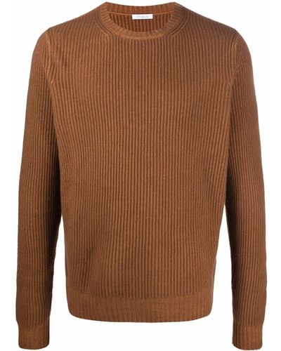 Malo Round Neck Sweater - Brown
