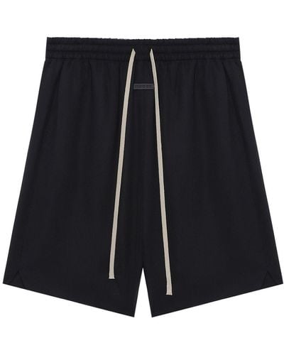 Fear Of God Logo-appliqué Track Shorts - Black