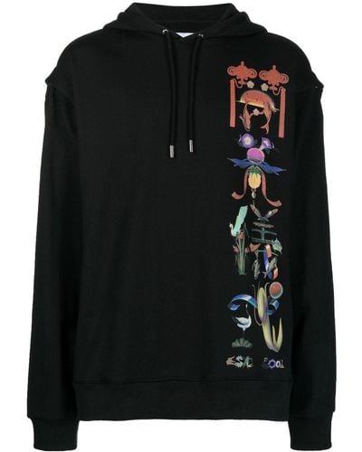 Opening Ceremony Hoodie Met Logoprint - Zwart