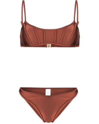 Zimmermann Bikini corsetto Alight - Rosso