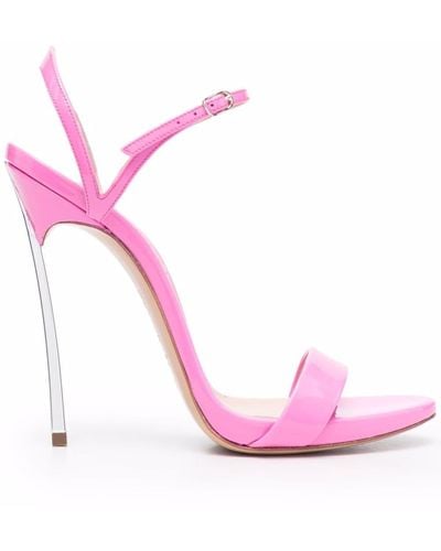 Casadei Open-toe Leather Sandals - Pink