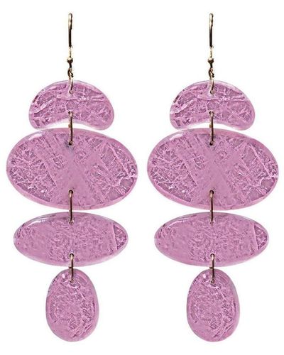 Ten Thousand Things 18kt Yellow Gold Small Totem Morganite Earrings - Pink