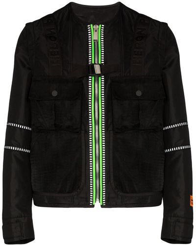 Heron Preston Utility Zip-up Jacket - Black