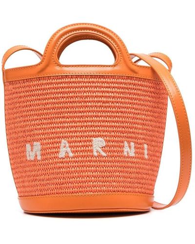 Marni Mini Secchiello Beuteltasche - Orange