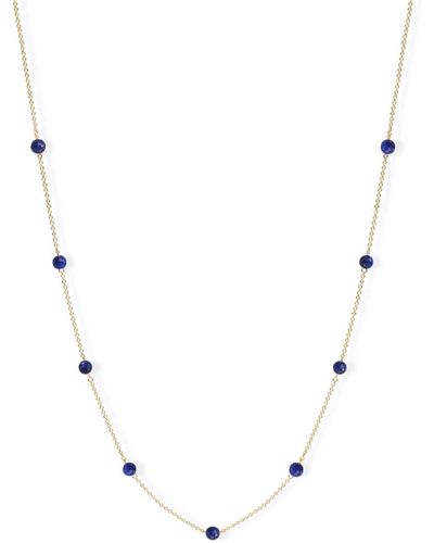 The Alkemistry 18kt Yellow Gold Boba Blueberry Lapis Necklace - Natural