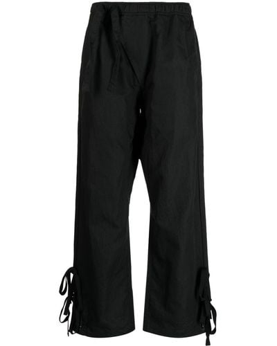 Maharishi Shinobi Organic-cotton Blend Track Trousers - Black