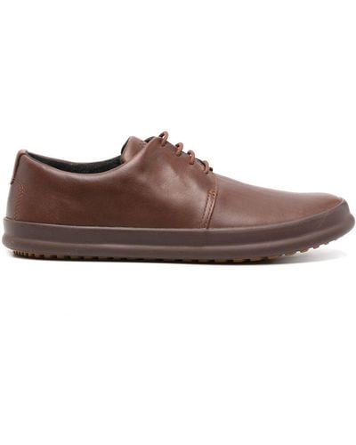 Camper Chasis Leather Derby Shoes - Brown