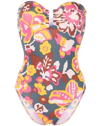 Eres Goyave Floral-print Swimsuit - Pink