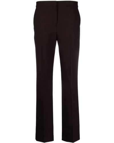 Theory Treeca Slim-cut Flannel Trousers - Black