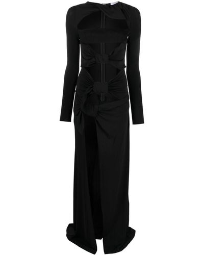 The Attico Candice Cut-out Gown - Black