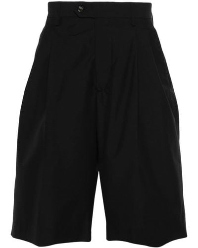 Lardini Tailored Darted Shorts - Black