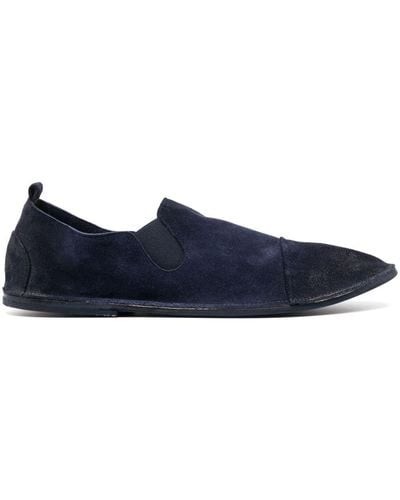 Marsèll Elasticated Side Panels Suede Loafers - Blue