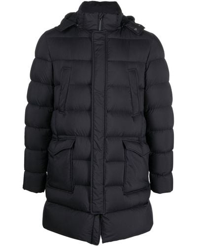 Herno Padded Hooded Down Jacket - Blue