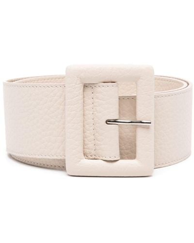 Orciani Soft High-waist Leather Belt - Natural