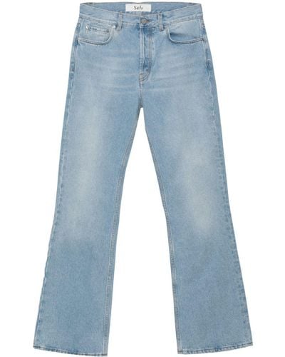 Séfr Rider Cut Flared Jeans - Blue