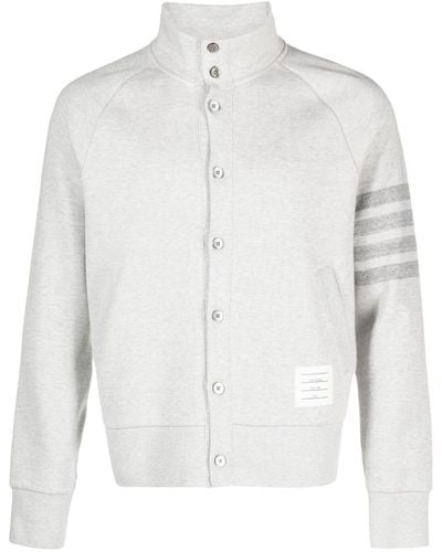 Thom Browne Sweatshirt mit Streifen - Weiß