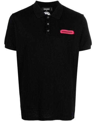 DSquared² Logo camisa de algodón - Negro