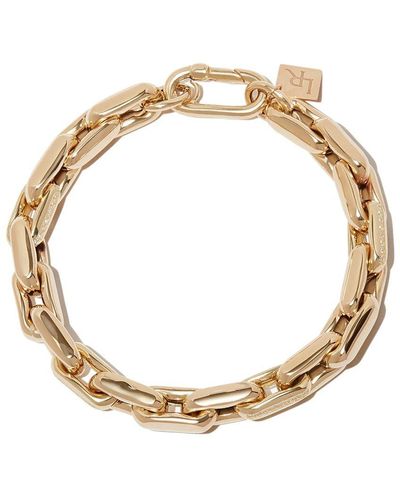 Lauren Rubinski 14kt Yellow Gold Diamond Chain-link Bracelet - Metallic