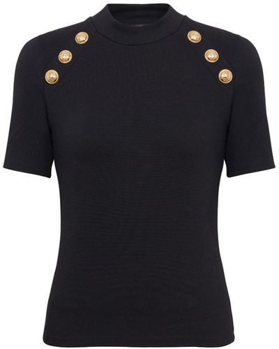 Balmain Tops > t-shirts - Noir