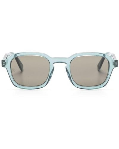 Tommy Hilfiger Eckige Sonnenbrille mit transparentem Gestell - Grau