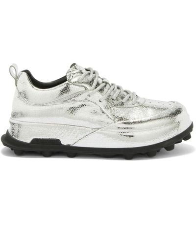 Jil Sander Zapatillas con efecto metalizado - Blanco