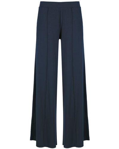 Lygia & Nanny Flared Pleated Trousers - Blue