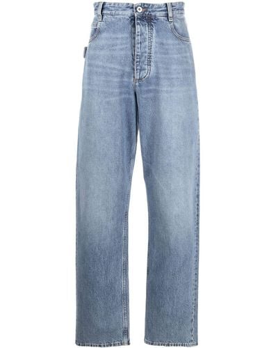 Bottega Veneta Mid-rise Straight-leg Jeans - Blue
