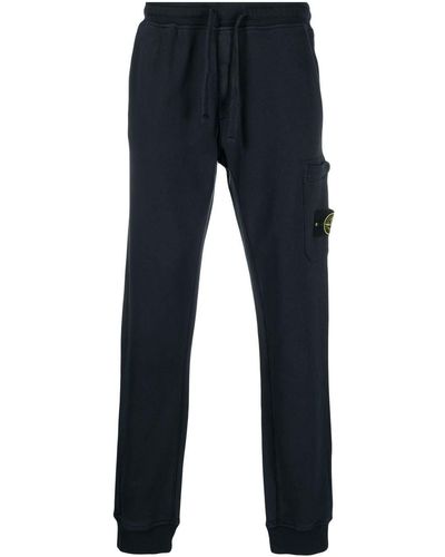 Stone Island Compass-patch Track Trousers - Blue